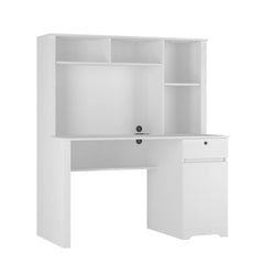 Bellemave® Computer Desk with Hutch & Bookshelf,with 3 AC Outlets and 2 USB Charging Ports Computer Desk with Hutch & Bookshelf,with 3 AC Outlets and 2 USB Charging Ports - Bellemave