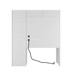 Bellemave® Computer Desk with Hutch & Bookshelf,with 3 AC Outlets and 2 USB Charging Ports Computer Desk with Hutch & Bookshelf,with 3 AC Outlets and 2 USB Charging Ports - Bellemave