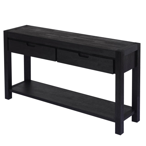 Bellemave® Console Table Entryway Table with 2 Drawers and 1 Shelf - Bellemave