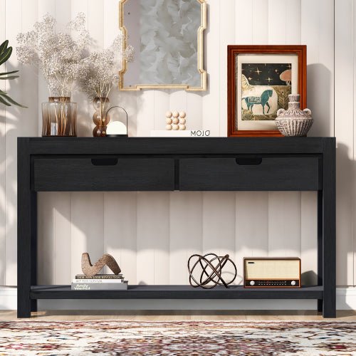 Bellemave® Console Table Entryway Table with 2 Drawers and 1 Shelf - Bellemave