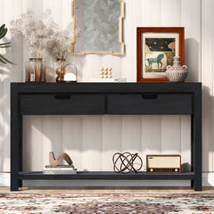 Bellemave® Console Table Entryway Table with 2 Drawers and 1 Shelf - Bellemave