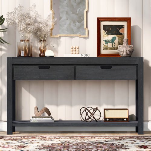 Bellemave® Console Table Entryway Table with 2 Drawers and 1 Shelf - Bellemave