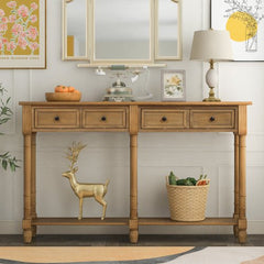Bellemave® Console Table with Two Storage Drawers and Bottom Shelf - Bellemave