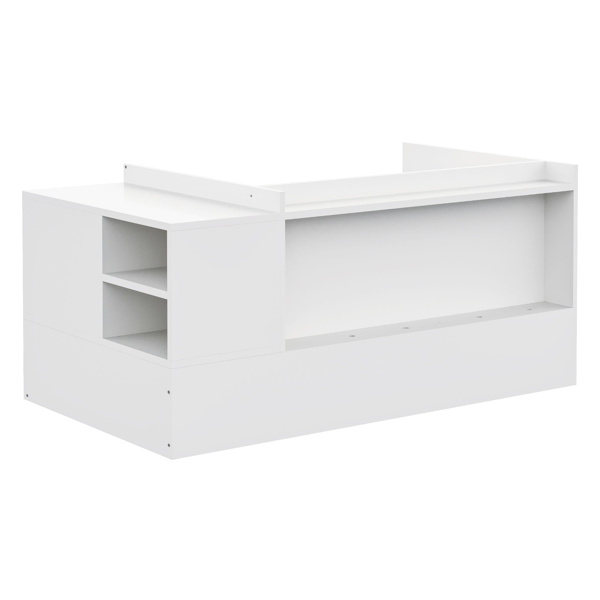 Bellemave® Convertible Crib to Daybed with Drawers,2 - in - 1 Baby Crib with Solid Wood Guardrails,Changing Table & Storage Drawers,Toddler Bed with Safety Rail - Bellemave