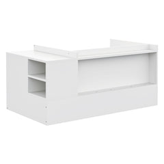 Bellemave® Convertible Crib to Daybed with Drawers,2 - in - 1 Baby Crib with Solid Wood Guardrails,Changing Table & Storage Drawers,Toddler Bed with Safety Rail - Bellemave