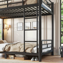 Bellemave® Convertible Full Bunk Bed – Space Saving Frame Splits into 2 Beds for Teens & Adults - Bellemave