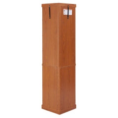 Bellemave® Corner Curio Cabinet with Tempered Glass Doors and Adjustable Shelves, Wine Bar China Cabinet for Living Room Liquor Storage - Bellemave