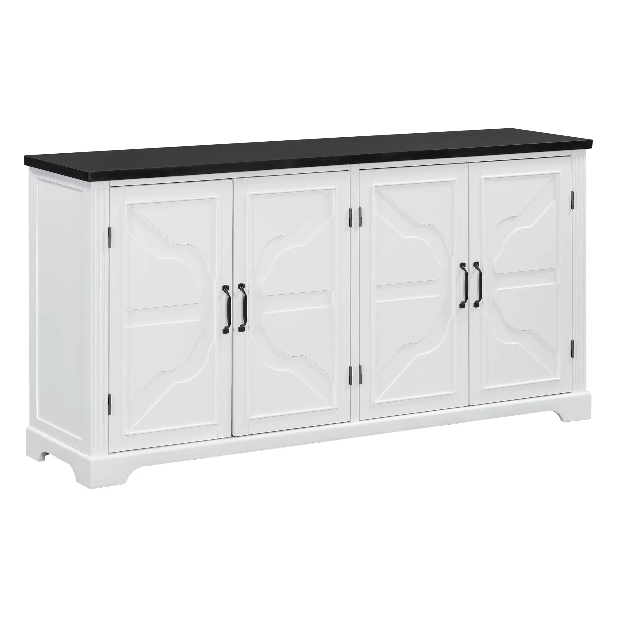 Bellemave® Country Style Wooden Sideboard with Pine Doors and Legs - Bellemave