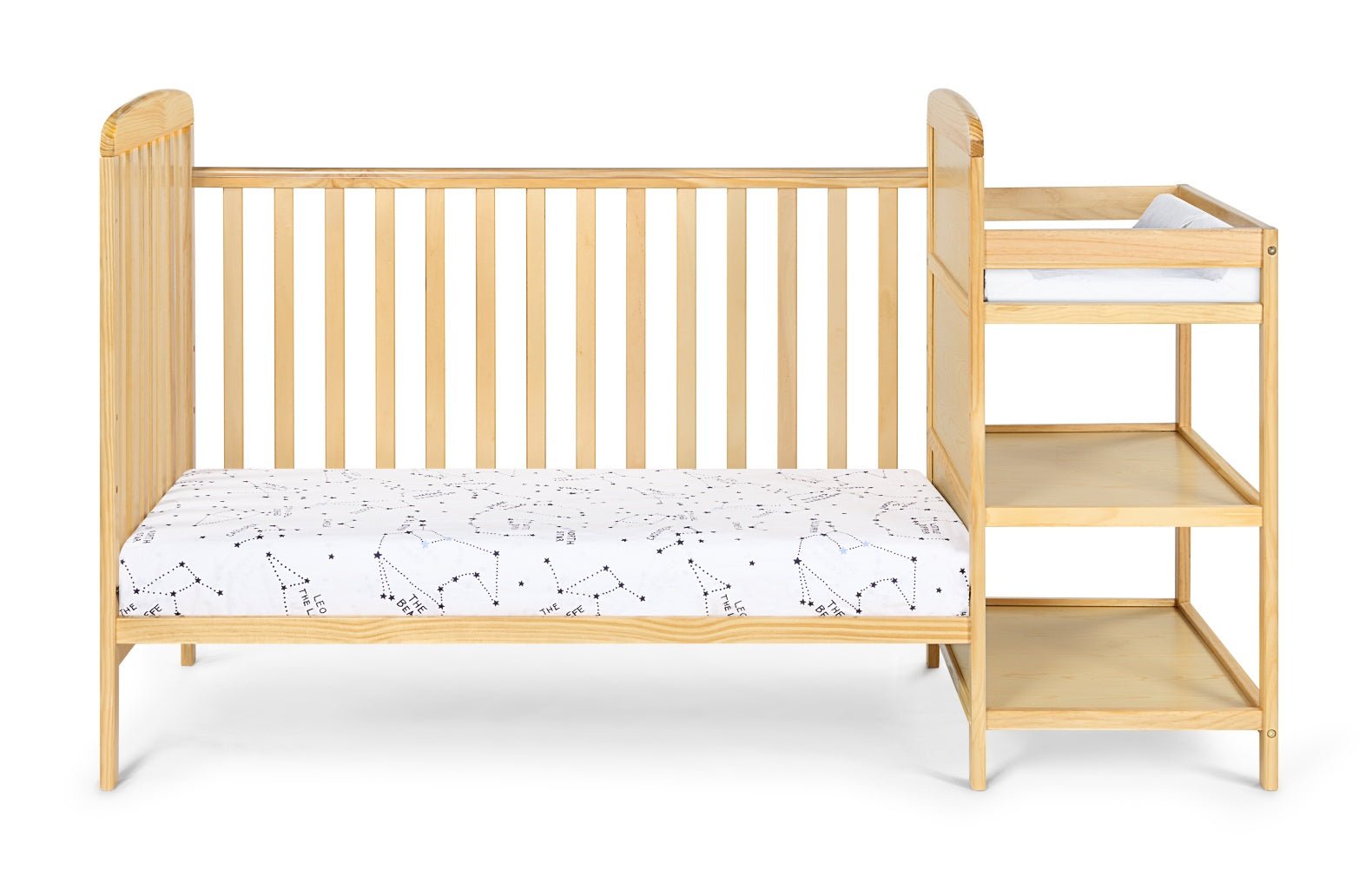 Bellemave® Crib and Changer Combo, Natural - Bellemave