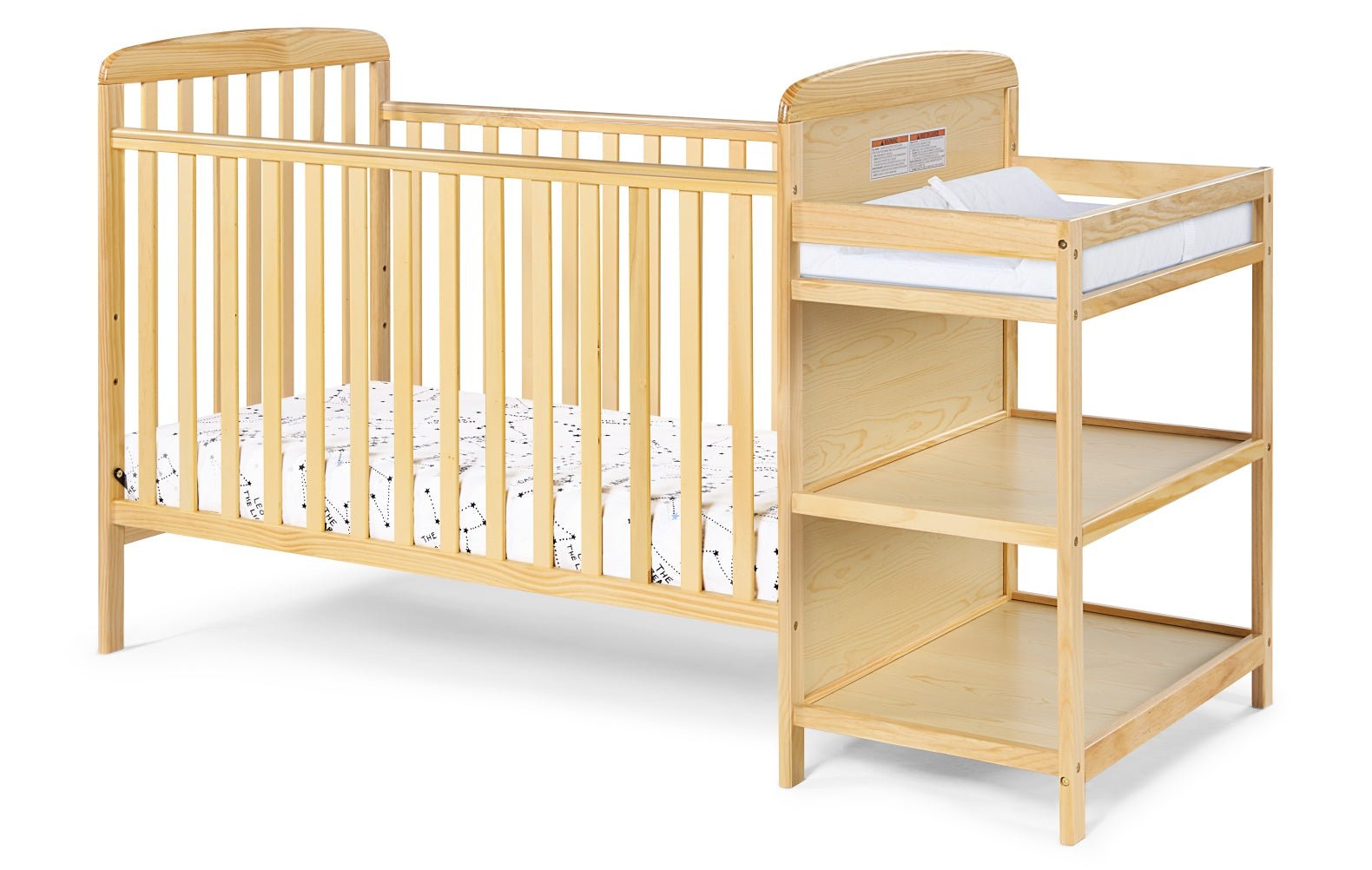 Bellemave® Crib and Changer Combo, Natural - Bellemave