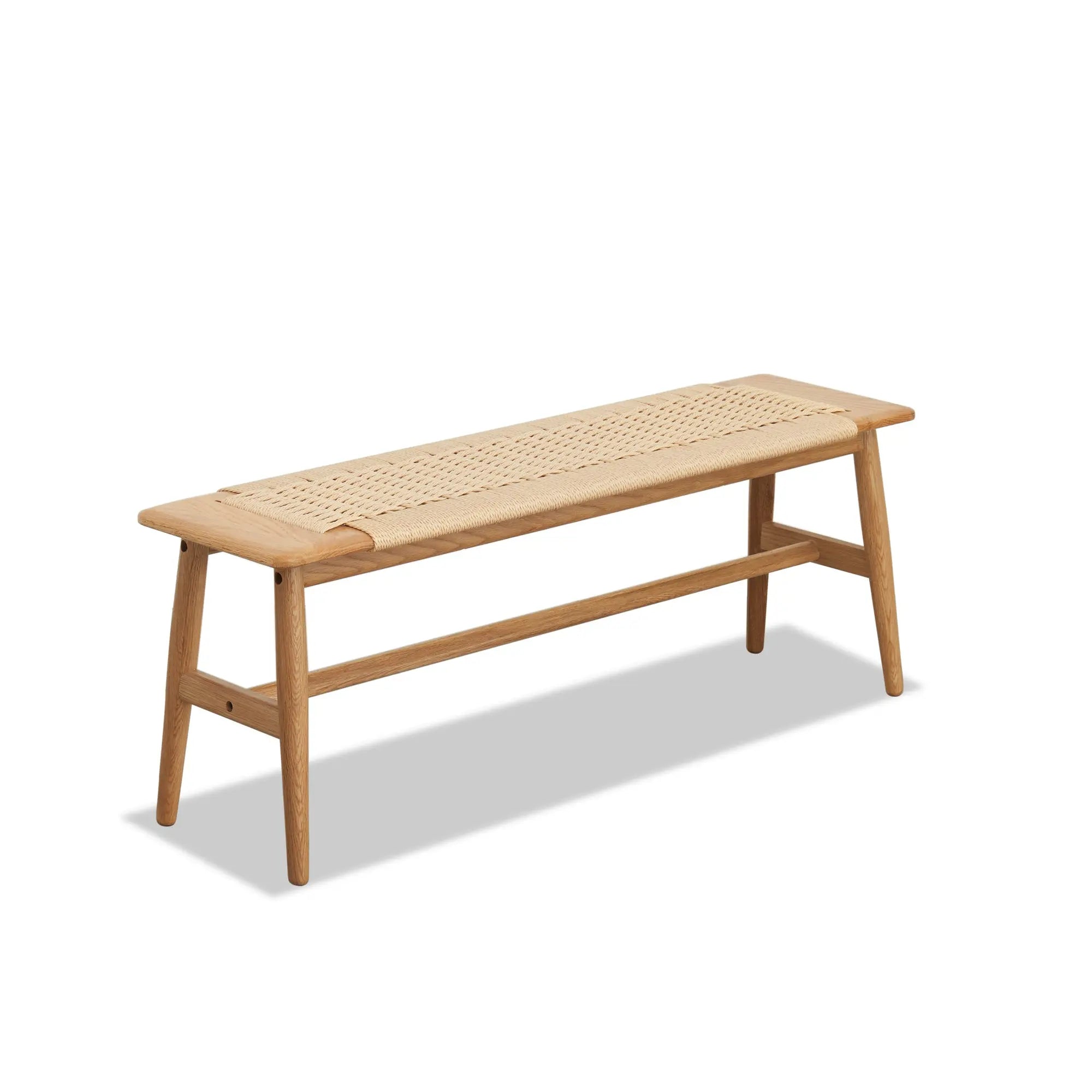Bellemave® Design Natural Oak Wood Dining Bench Bed Bench - Bellemave