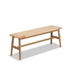 Bellemave® Design Natural Oak Wood Dining Bench Bed Bench - Bellemave