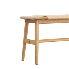Bellemave® Design Natural Oak Wood Dining Bench Bed Bench - Bellemave