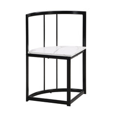 Bellemave® Dining Room Table Set with Chairs for Saving Space,55Inch Kitchen Table Set for 6, Black+White - Bellemave