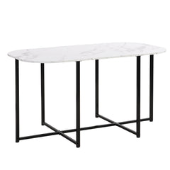 Bellemave® Dining Room Table Set with Chairs for Saving Space,55Inch Kitchen Table Set for 6, Black+White - Bellemave