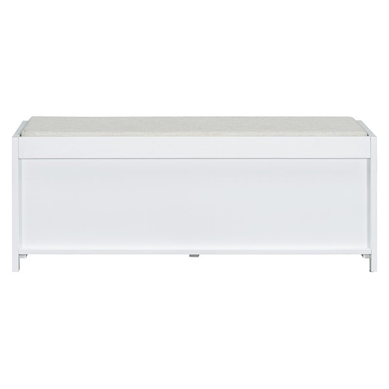 Bellemave® Distressed Shutter Storage Bench with Acacia Veneer - Bellemave
