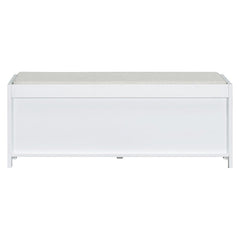 Bellemave® Distressed Shutter Storage Bench with Acacia Veneer - Bellemave