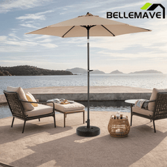 Bellemave® Double Sided Outdoor Umbrella Rectangular Large with Crank - Bellemave