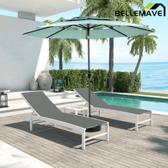 Bellemave® Double Sided Outdoor Umbrella Rectangular Large with Crank - Bellemave