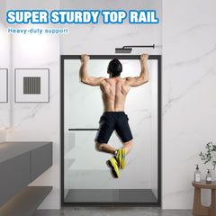 Bellemave® Double Sliding Glass Shower Doors for Walk in Shower, Bathroom Glass Doors Sliding - Bellemave