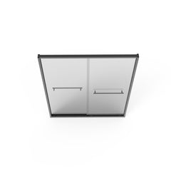 Bellemave® Double Sliding Glass Shower Doors for Walk in Shower, Bathroom Glass Doors Sliding - Bellemave