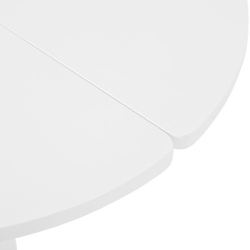 Bellemave® Easy Assembly Round Petal - Shaped Coffee Table with 3 Thick Legs and Sleek Round Edges - Bellemave