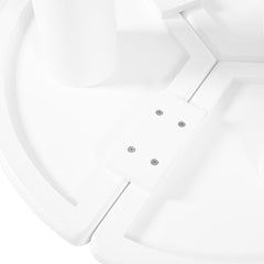 Bellemave® Easy Assembly Round Petal - Shaped Coffee Table with 3 Thick Legs and Sleek Round Edges - Bellemave