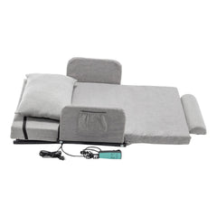 Bellemave® Electric Adjustable Bed Backrest with Safety Rails - 300 lbs Capacity, 4 - 68° Lift Range, Machine Washable Cover - Ideal for Elderly, Pregnancy, Patient Care & Mobility Assistance - Bellemave