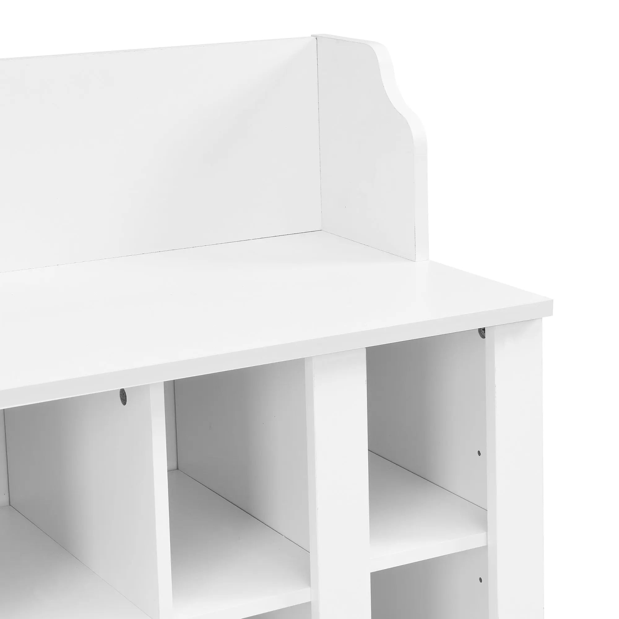 Bellemave® Elegant Hall Tree with Wall Mounted Coat Rack, Shelves and 4 Hooks - Bellemave
