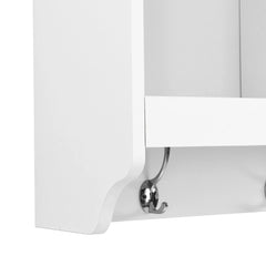 Bellemave® Elegant Hall Tree with Wall Mounted Coat Rack, Shelves and 4 Hooks - Bellemave