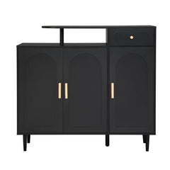 Bellemave® Elegant Shoe Cabinet with Adjustable Shelves and Solid Wood Legs - Bellemave