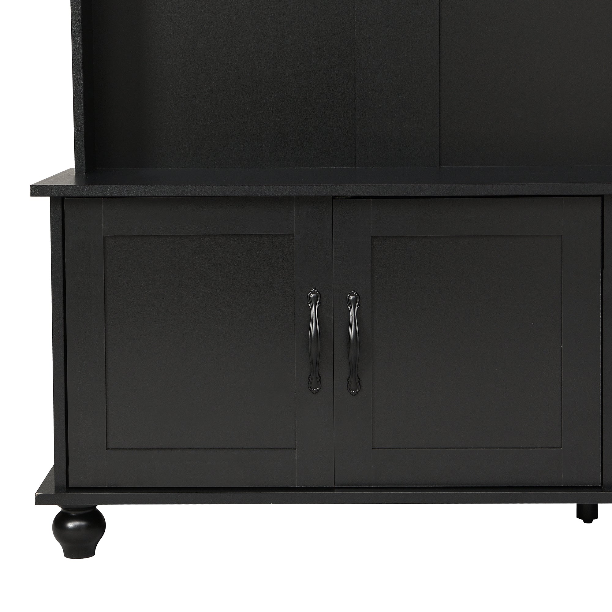 Bellemave® Entryway Cabinet with Widen Mudroom Bench ，Black，sit and change shoes，Everyone - Bellemave