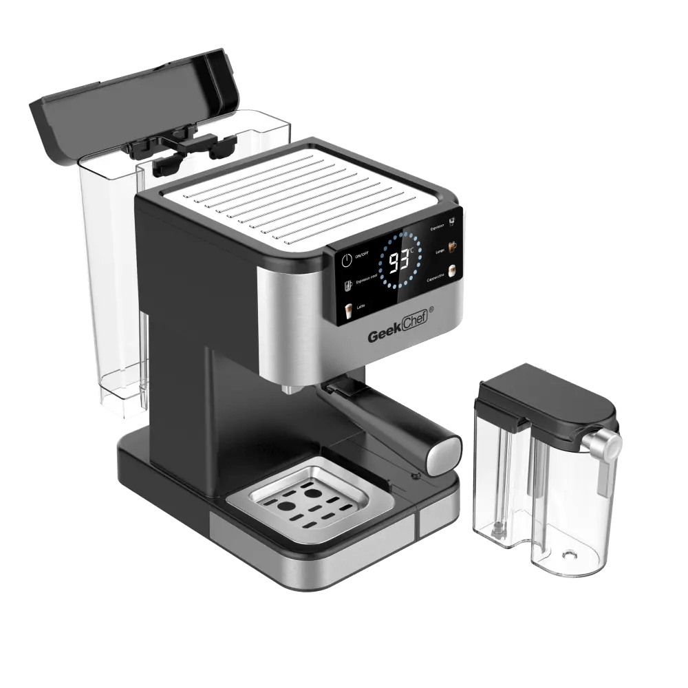 Bellemave® Espresso Coffee Maker for Home - 20 Bar Coffee Maker with Automatic Milk Frother,TouchScreen,ESE POD & Instant Heating - Bellemave