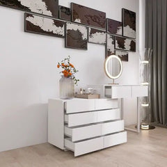 Bellemave® Extended Desktop 10 Drawers Chest of Drawer without Handle - Bellemave