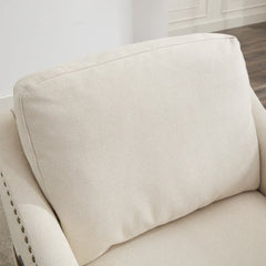 Bellemave® Fabric Swivel Rotating Accent Chair with USB and Magazine Book Bag - Bellemave