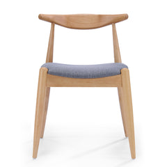 Bellemave® Fabric with Oak Finish Dining Chairs, 2 - Pcs Set - Bellemave
