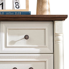 Bellemave® Farmhouse Style 5 Drawer Dresser Chest with Base - Bellemave