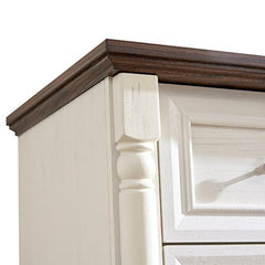 Bellemave® Farmhouse Style 5 Drawer Dresser Chest with Base - Bellemave
