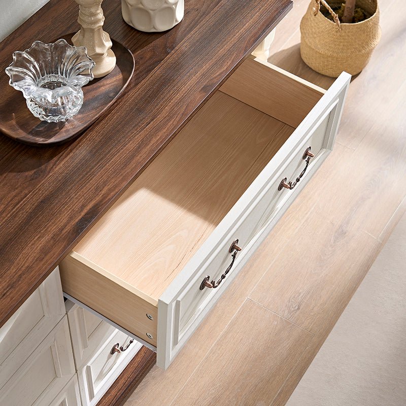 Bellemave® Farmhouse Style 6 Drawer Dresser Chest with Base - Bellemave
