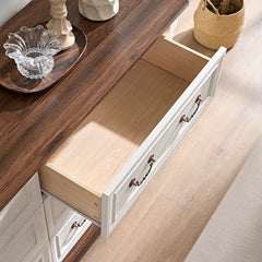Bellemave® Farmhouse Style 6 Drawer Dresser Chest with Base - Bellemave