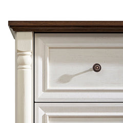 Bellemave® Farmhouse Style 6 Drawer Dresser Chest with Base - Bellemave
