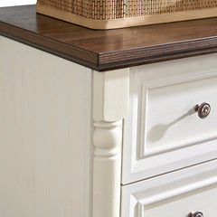Bellemave® Farmhouse Style 7 Drawer Dresser Chest with Base - Bellemave