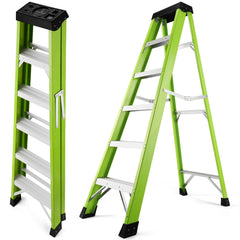 Bellemave® Fiberglass ladder with a tool tray - Bellemave