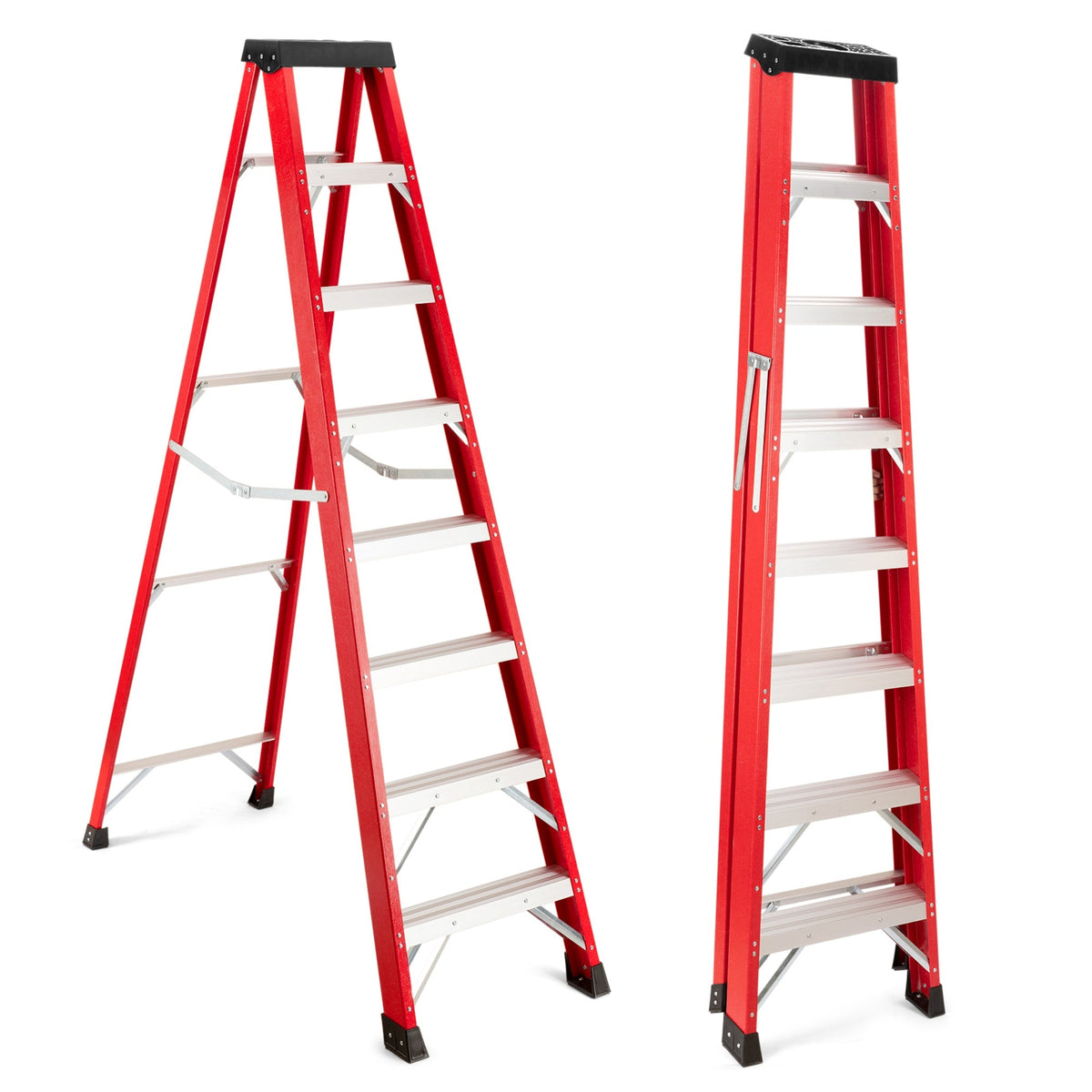 Bellemave® Fiberglass ladder with a tool tray - Bellemave