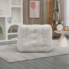 Bellemave® Fluffy Bean Bag Chair with Memory Foam and ottoman - Bellemave
