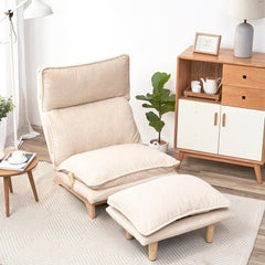 Bellemave® Foldable Reclining Chair with Footstool - Bellemave