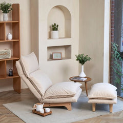 Bellemave® Foldable Reclining Chair with Footstool - Bellemave