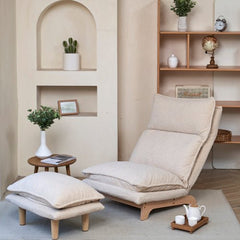 Bellemave® Foldable Reclining Chair with Footstool - Bellemave