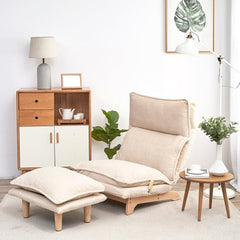 Bellemave® Foldable Reclining Chair with Footstool - Bellemave