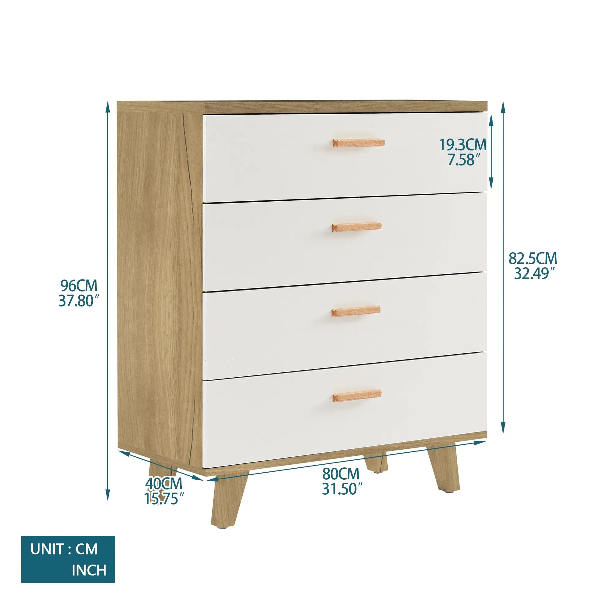 Bellemave® Four Drawer Dresser Cabinet - Bellemave